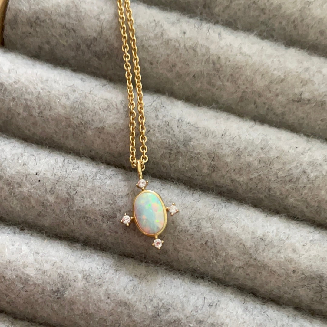 Pandora opal deals necklace