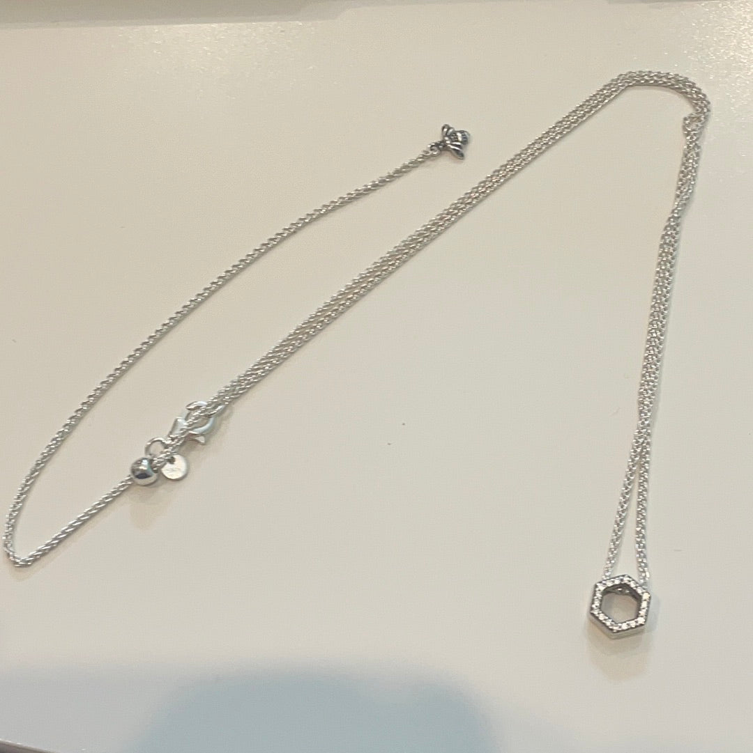 Hexagon deals pandora necklace