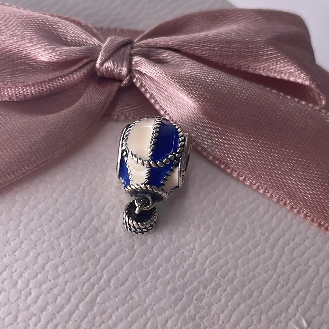 Genuine Pandora Hot Air Balloon Charm Cream and Blue – Preloved Pandora  Boutique