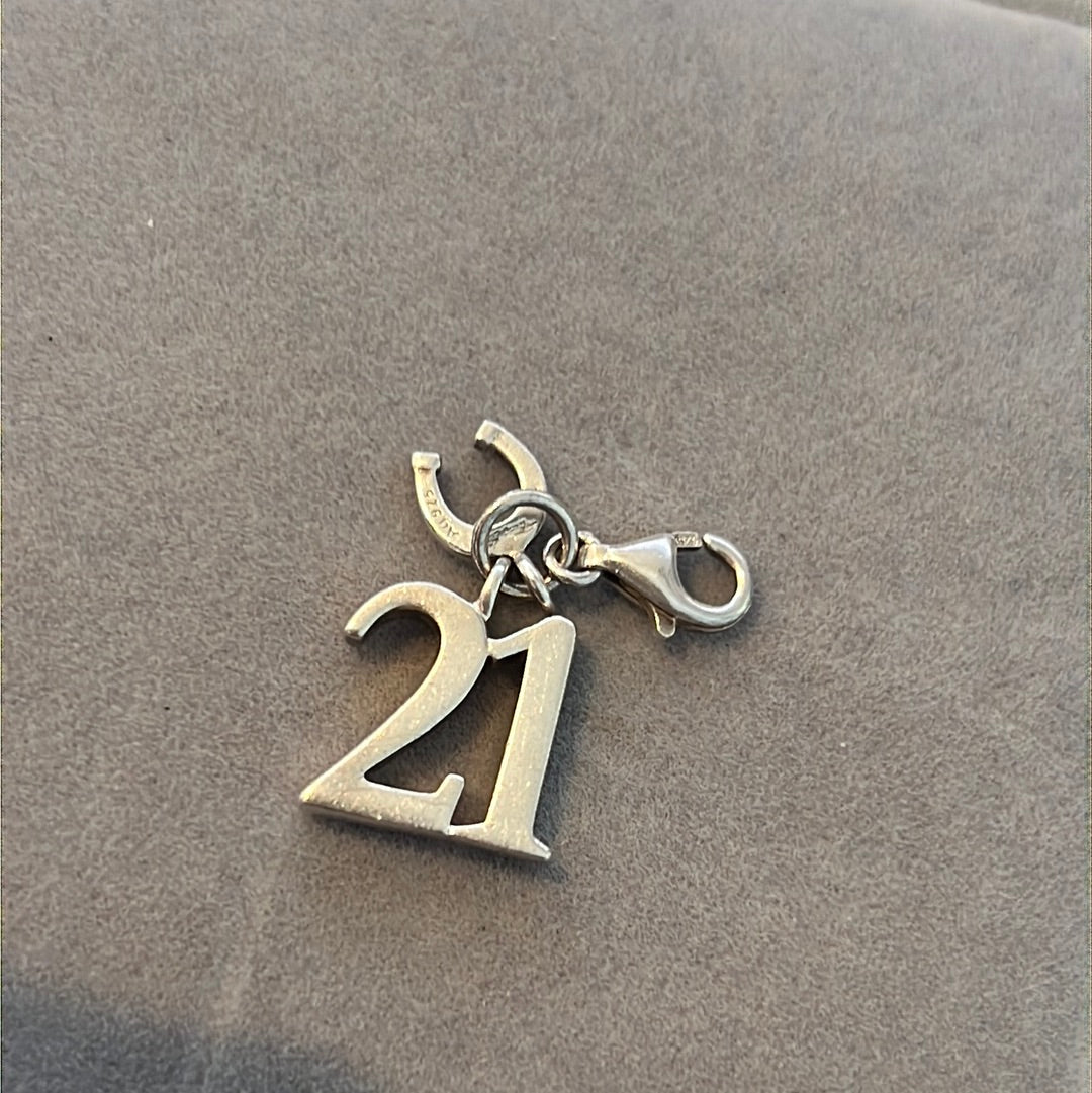 Thomas Sabo 21st birthday Horseshoe Dangle Clip Charm