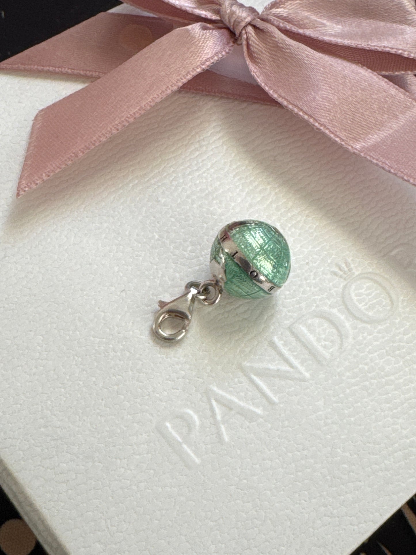 Genuine Thomas Sabo Globe World Enamel Dangle Charm