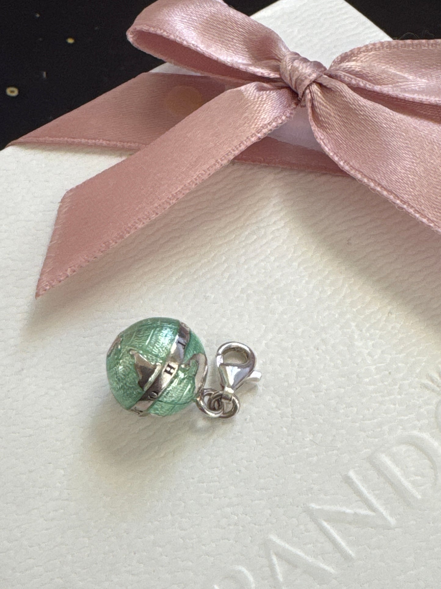 Genuine Thomas Sabo Globe World Enamel Dangle Charm