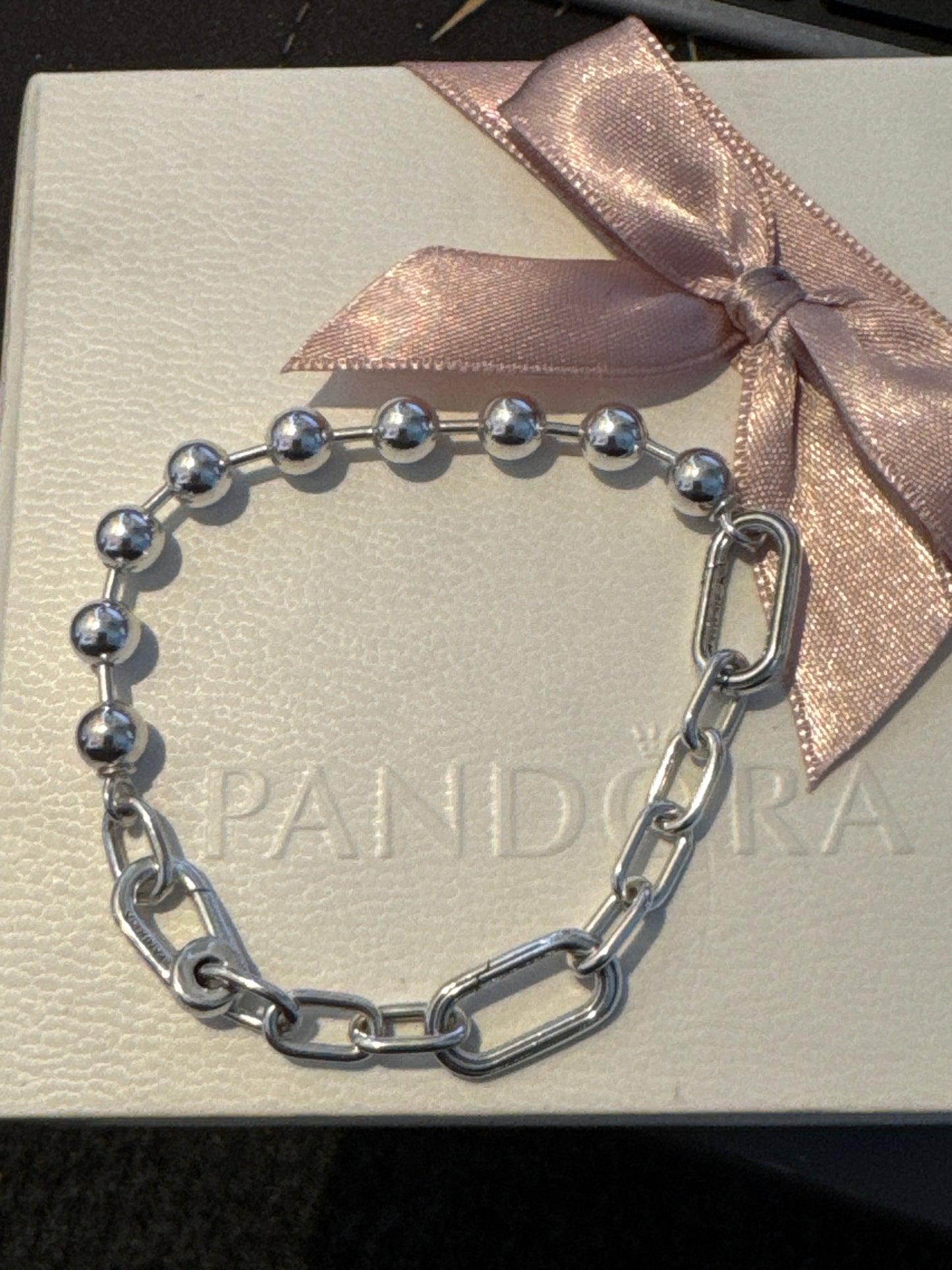 Genuine Pandora ME Link Metal Bead Bracelet 17cm