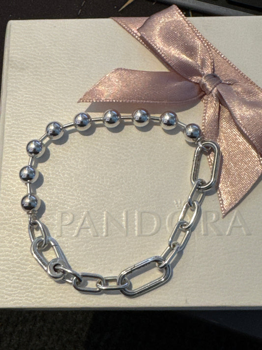 Genuine Pandora ME Link Metal Bead Bracelet 17cm