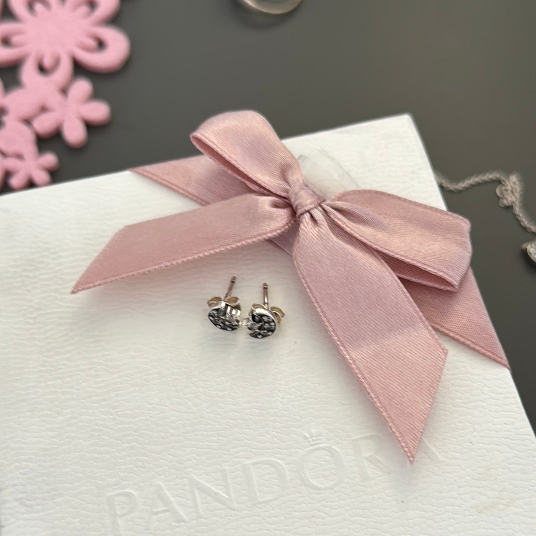 Genuine PandoraSparkling Moon & Star Earrings Studs