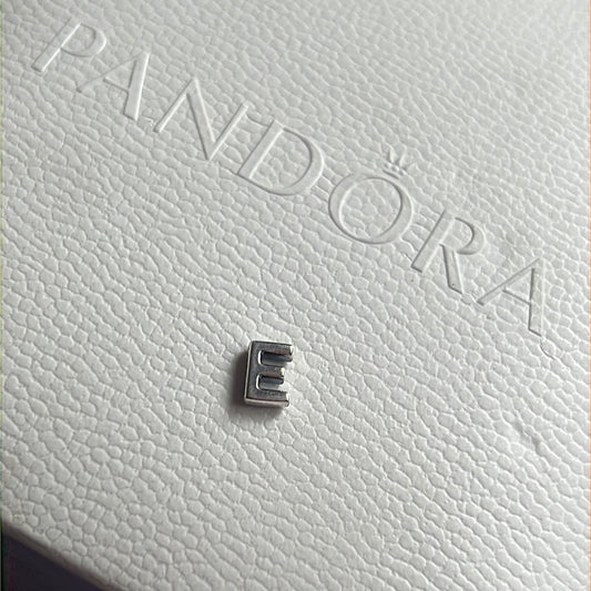 Genuine Pandora Petite Initial E Letter Memory Locket Charm