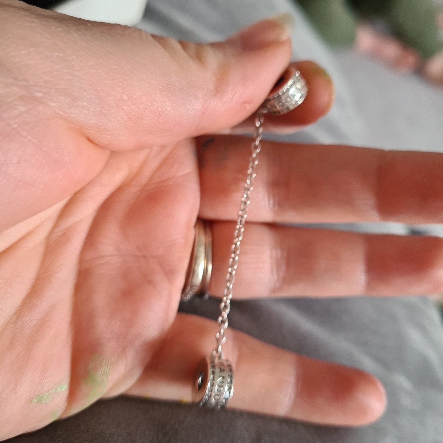 Genuine Pandora Silver Clip Safety Chain