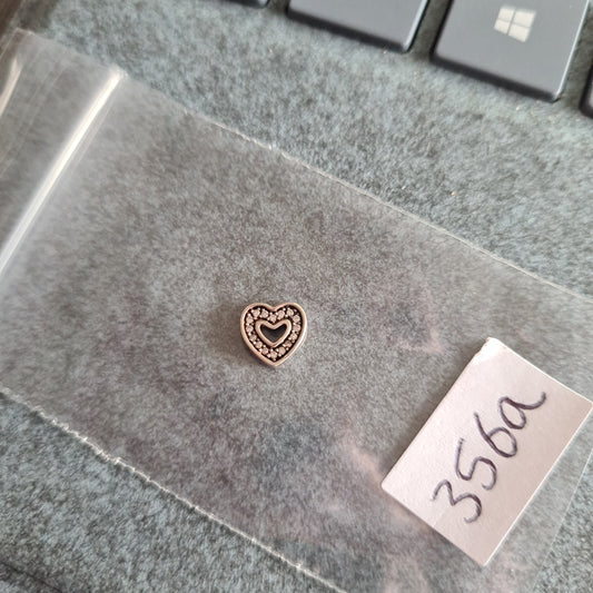 Genuine Pandora Pave Open Heart Clear Stone Petite
