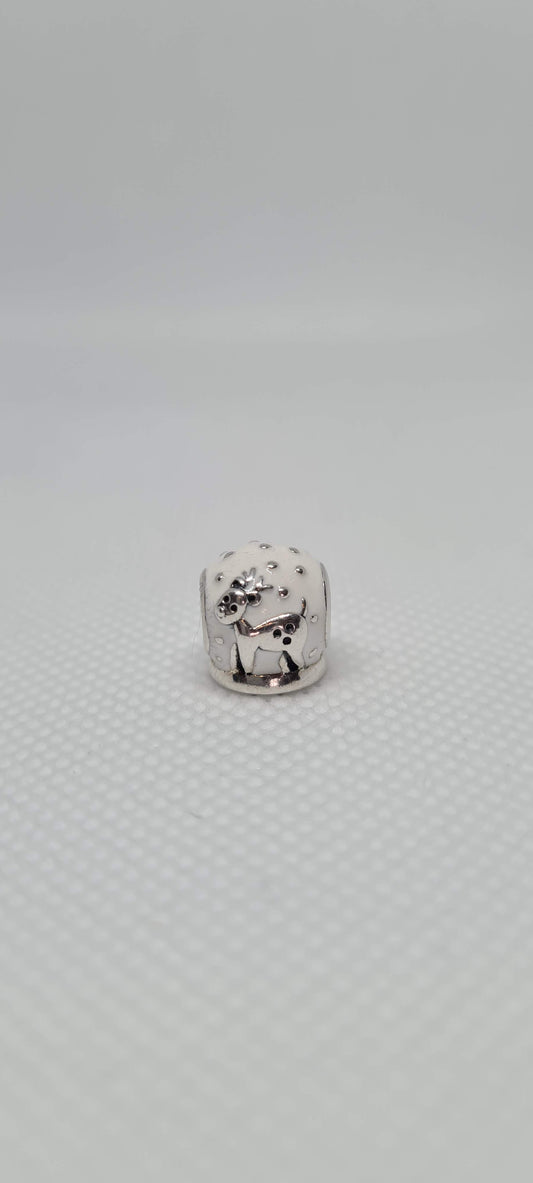 Genuine Pandora Christmas Snow Globe Charm Reindeer