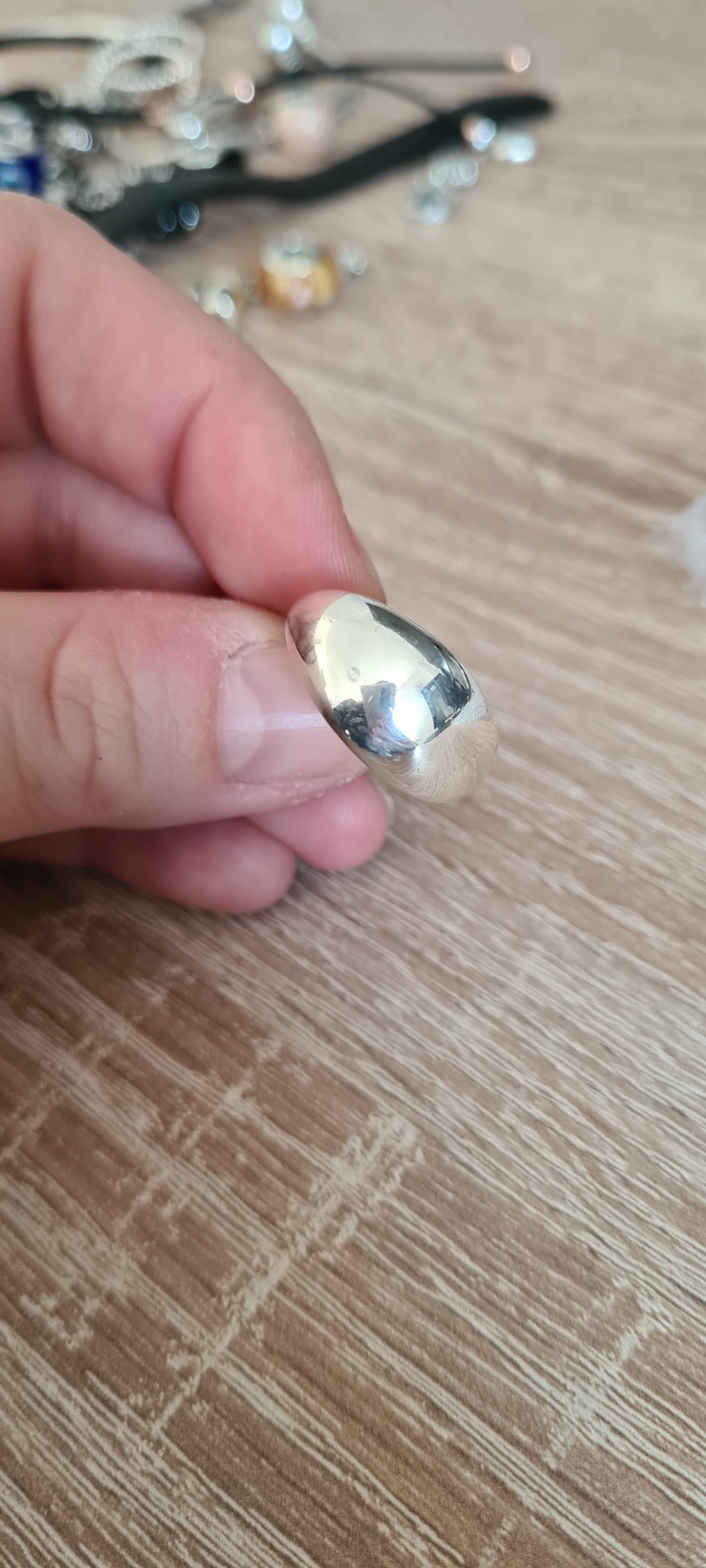 Genuine Pandora Size 52 Liquid Flow Solid Silver Ring SALE