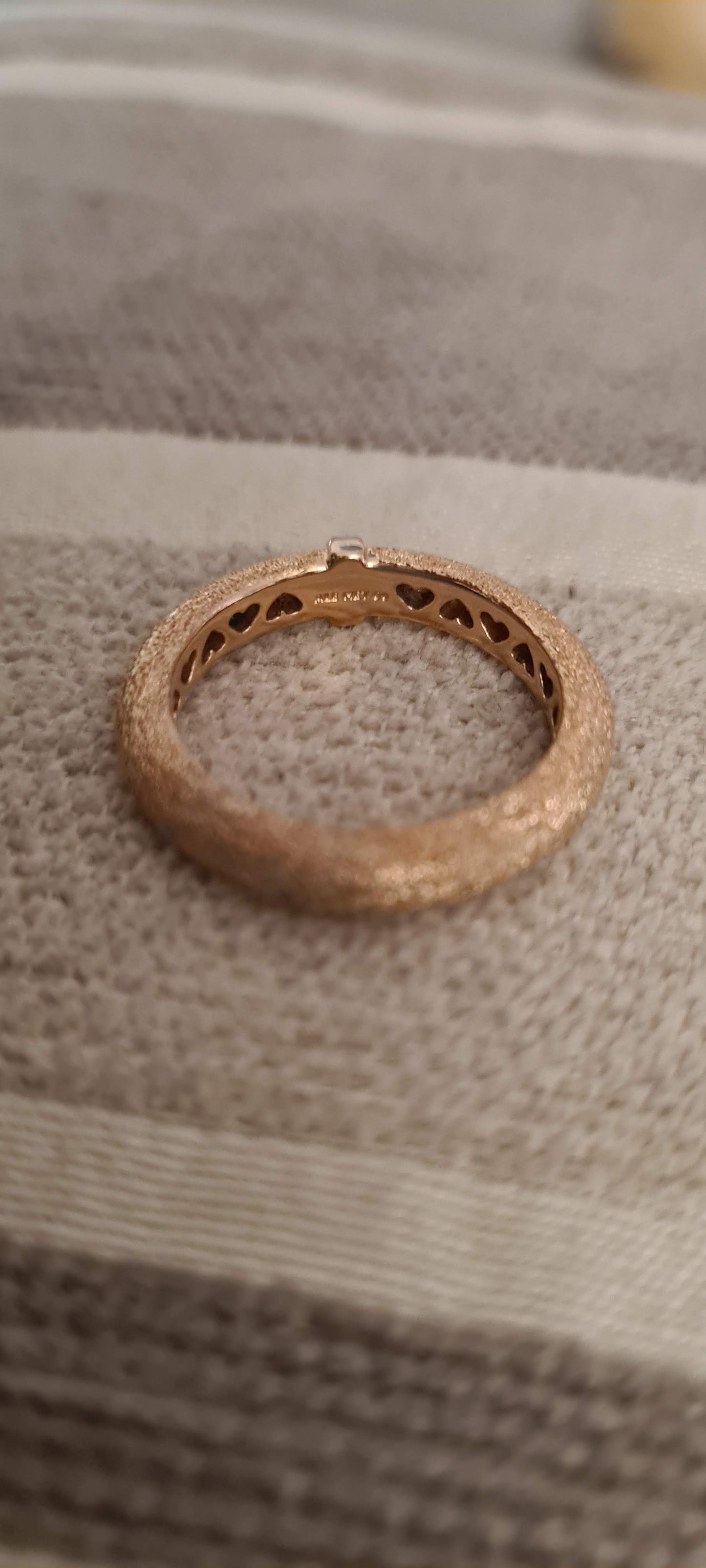 Genuine Pandora Ring Rose Gold Statement Ring Size 50