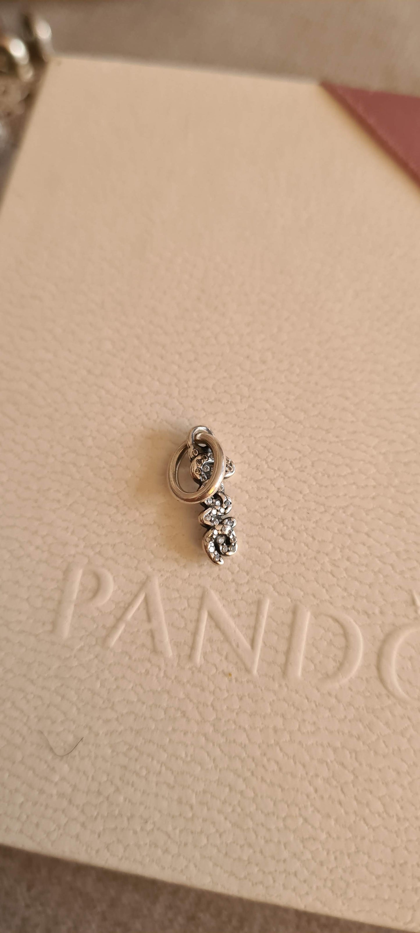 Genuine Pandora Love Word Dangle Pave Charm Gift