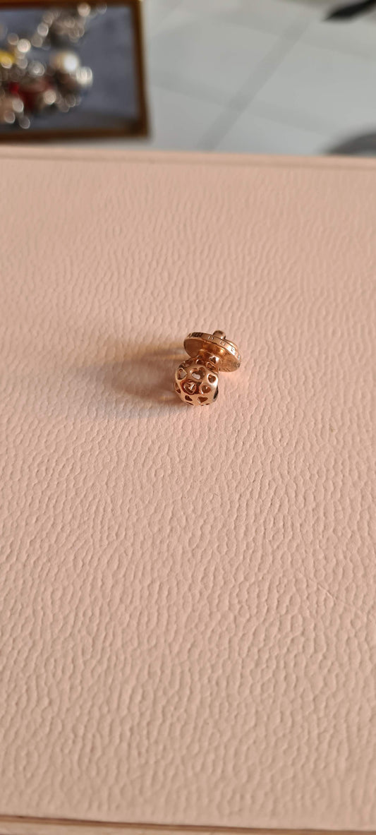 Genuine Pandora Rose Gold Dummy Pacifier Charm Openwork