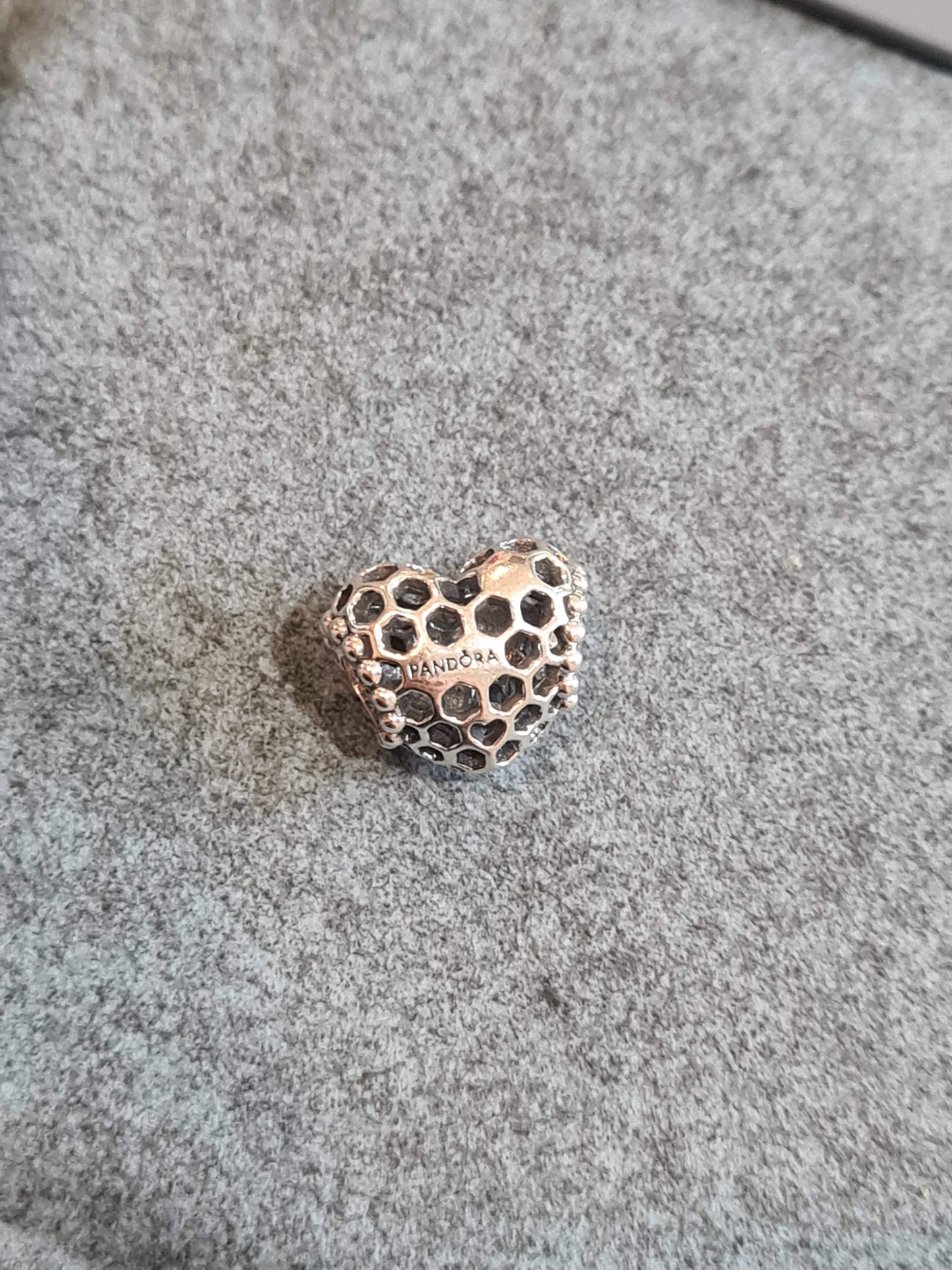 Genuine Pandora Bee Happy Honeycomb Charm