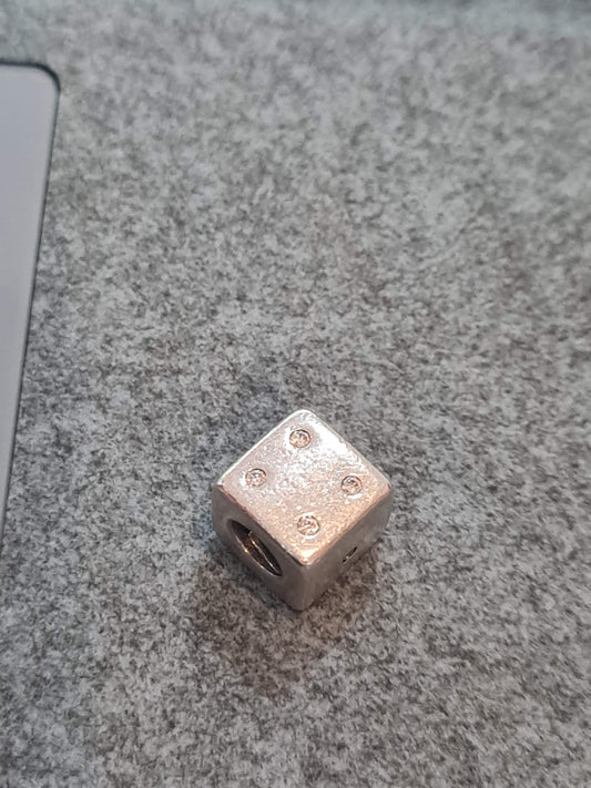 Genuine Pandora Las Vegas Diamanté Dice Charm