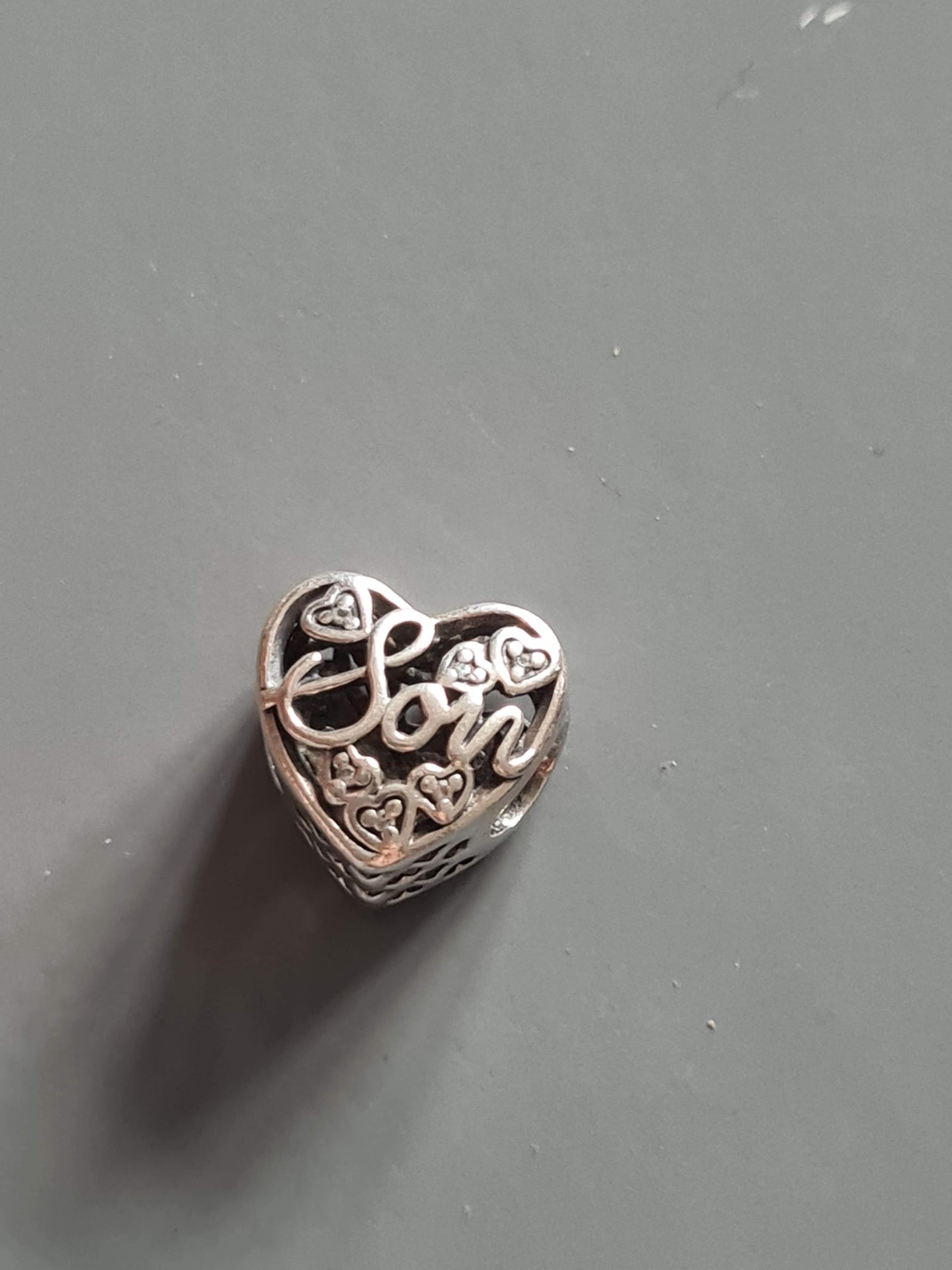 Genuine Pandora Mother and Son Heart Charm