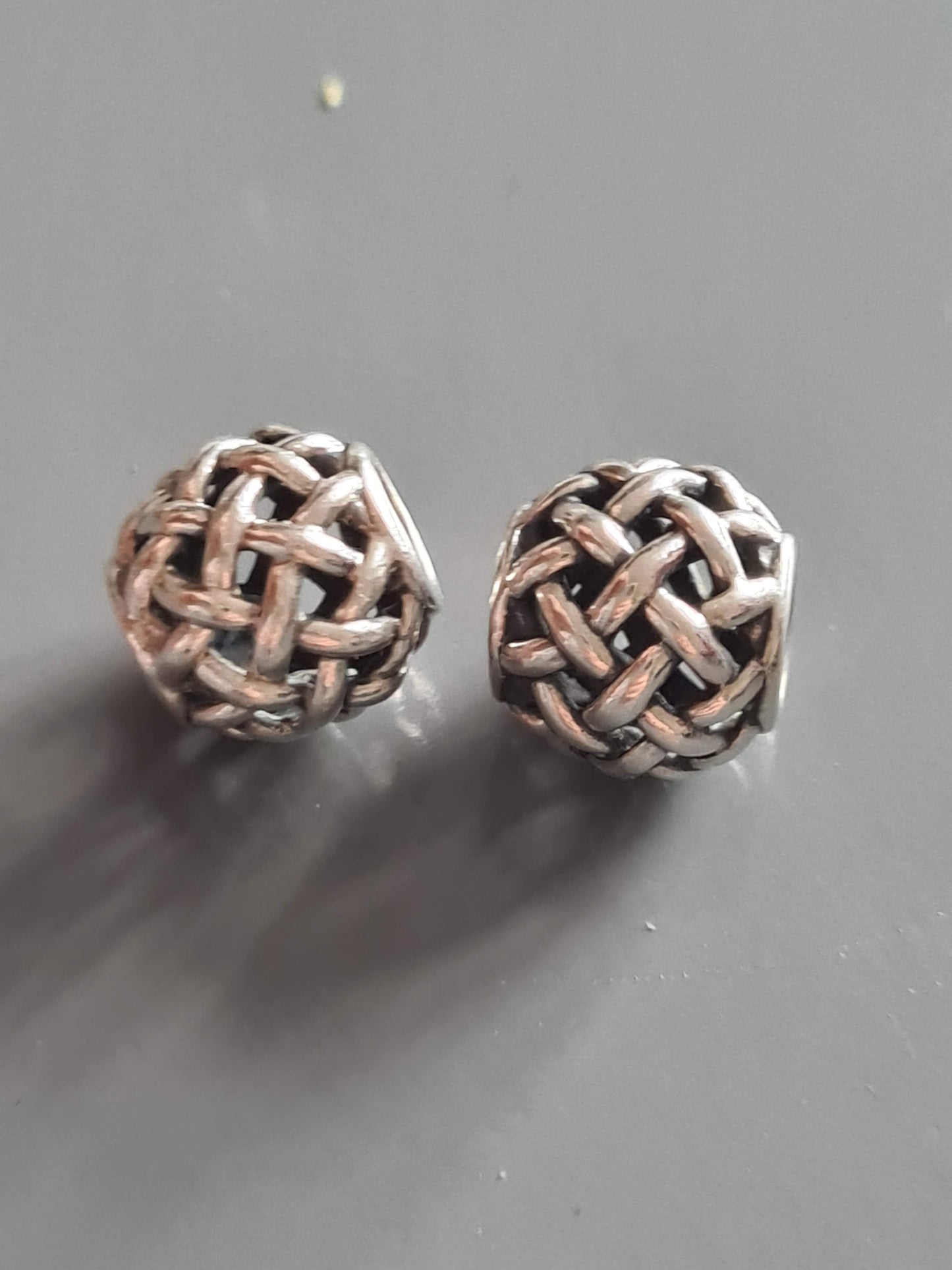 Genuine Pandora Basket Weave Charm x1