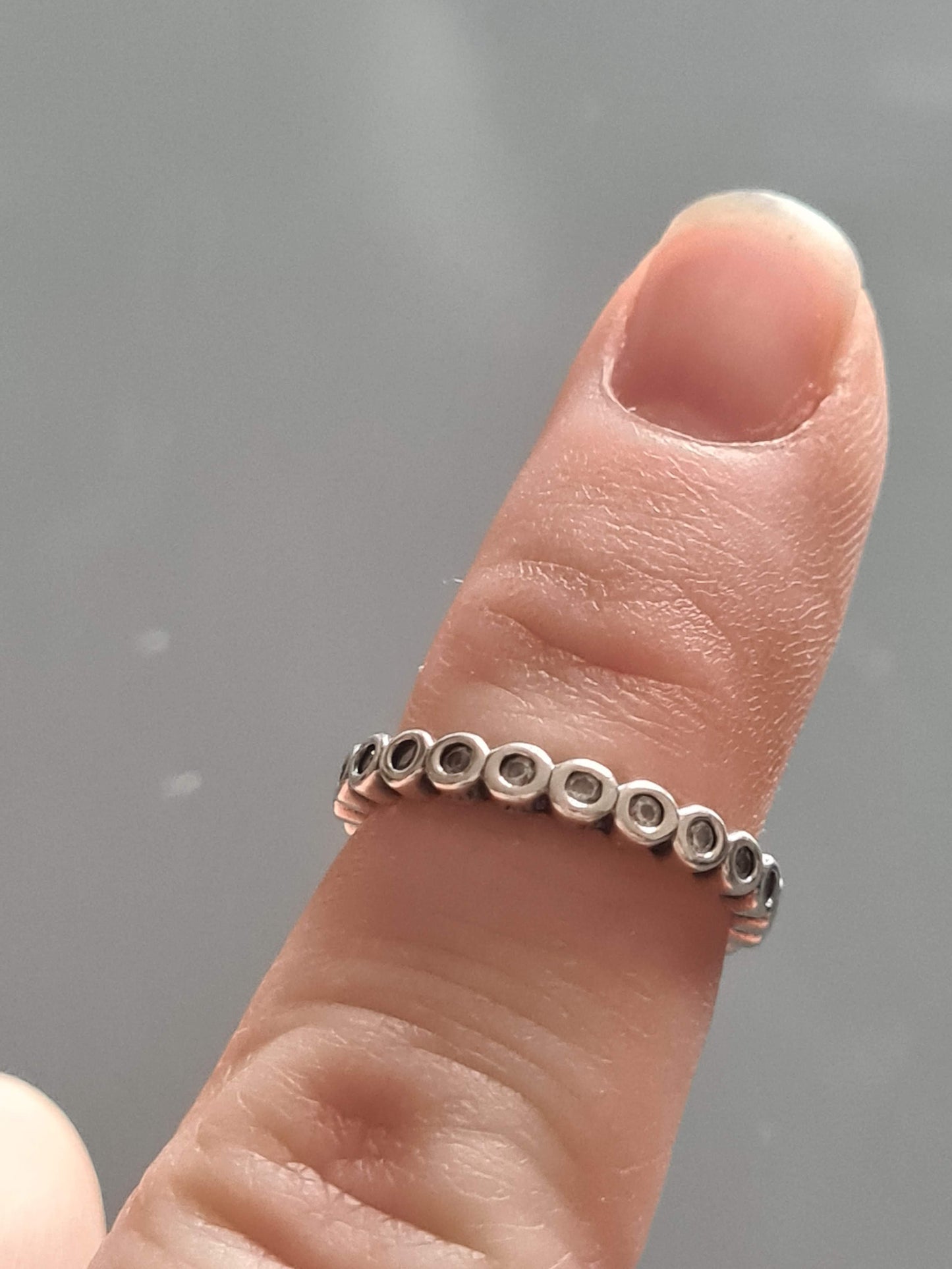 Genuine Pandora Eternity Ring Small CZ Band Size...