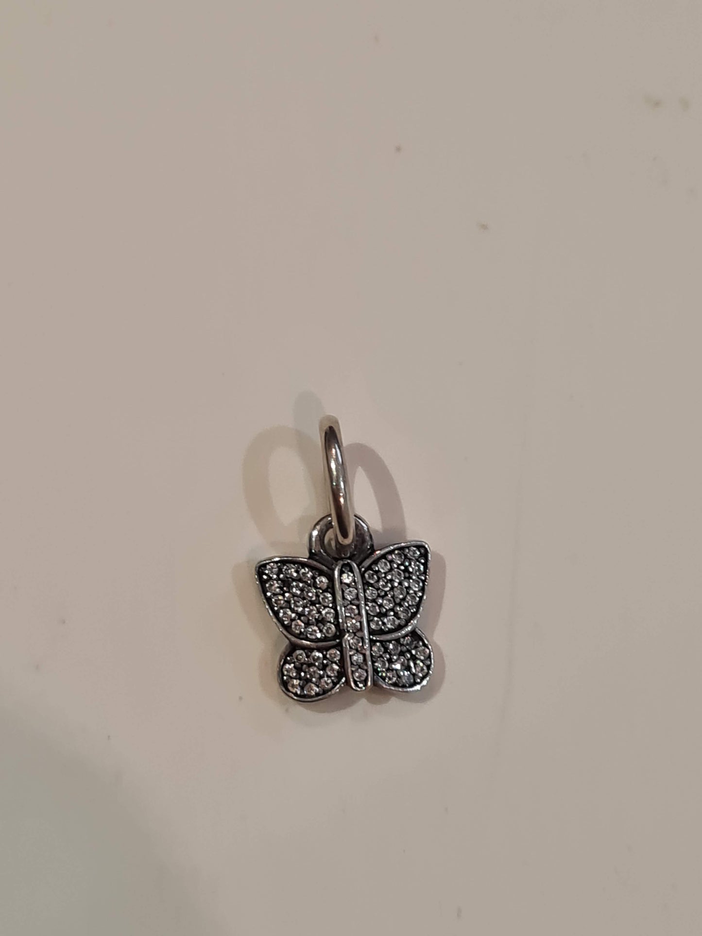 Genuine Pandora Butterfly Pave Glitter Sparkle Charm