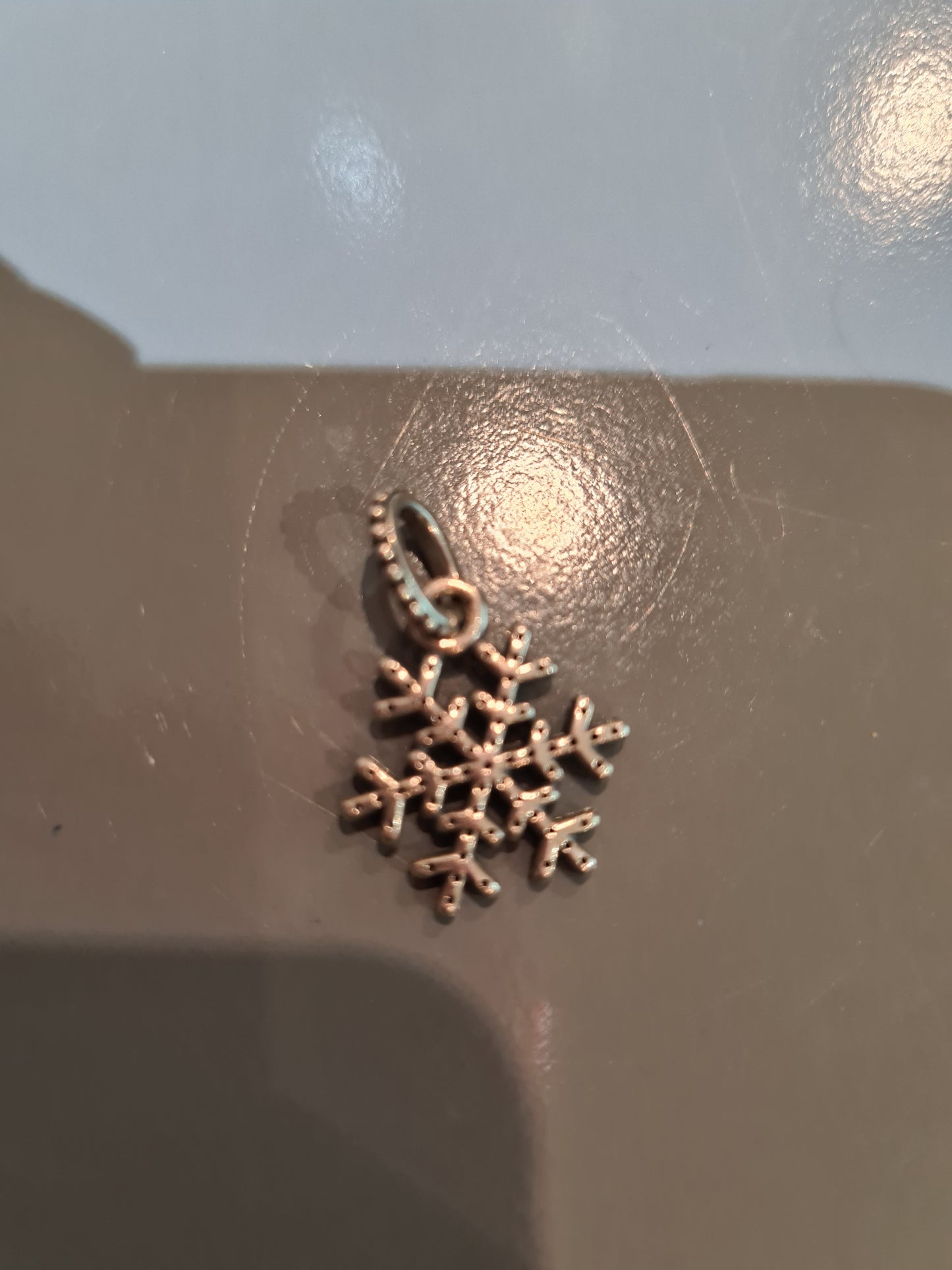 Genuine Pandora Snowflake Pave Sparkle Charm Pendant Xmas Christmas