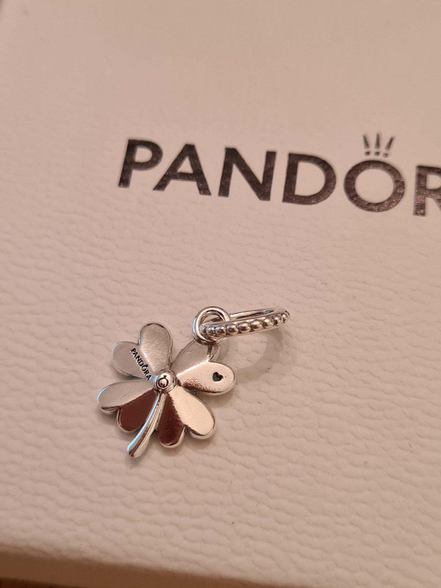 Genuine Pandora Brand New Clover Flower Good Luck Charm