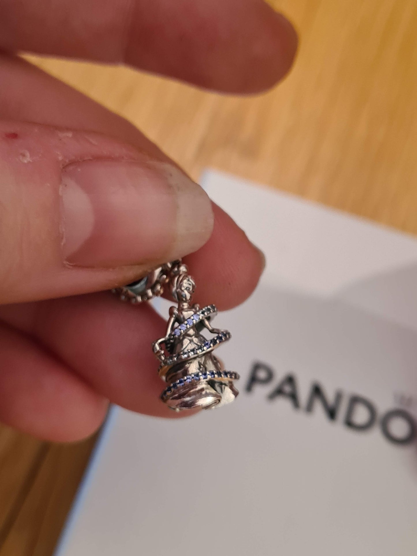 Genuine Pandora Brand New Disney Cinderella Twirl Dangle Charm
