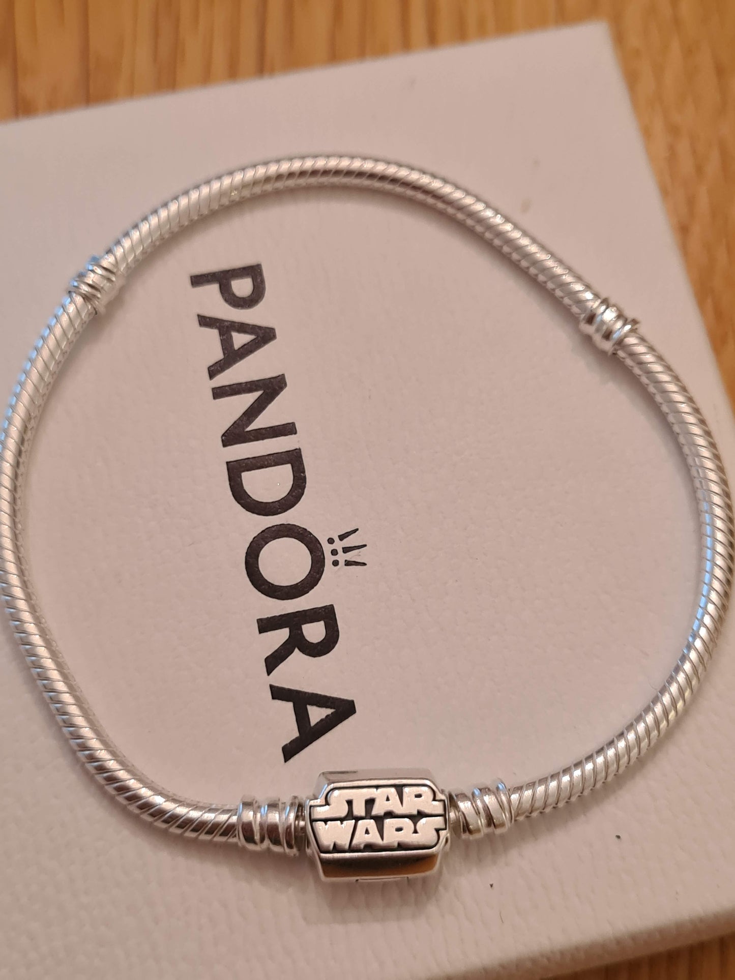 Genuine Pandora Brand New Star Wars Snake Chain Bracelet Size 19.5cm