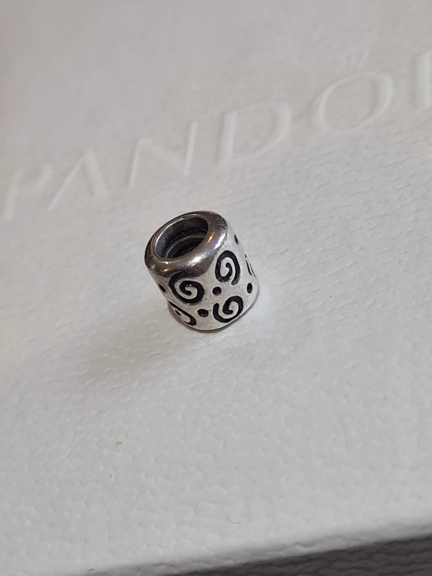 Genuine Pandora Small Retired Swirl Spiral Charm