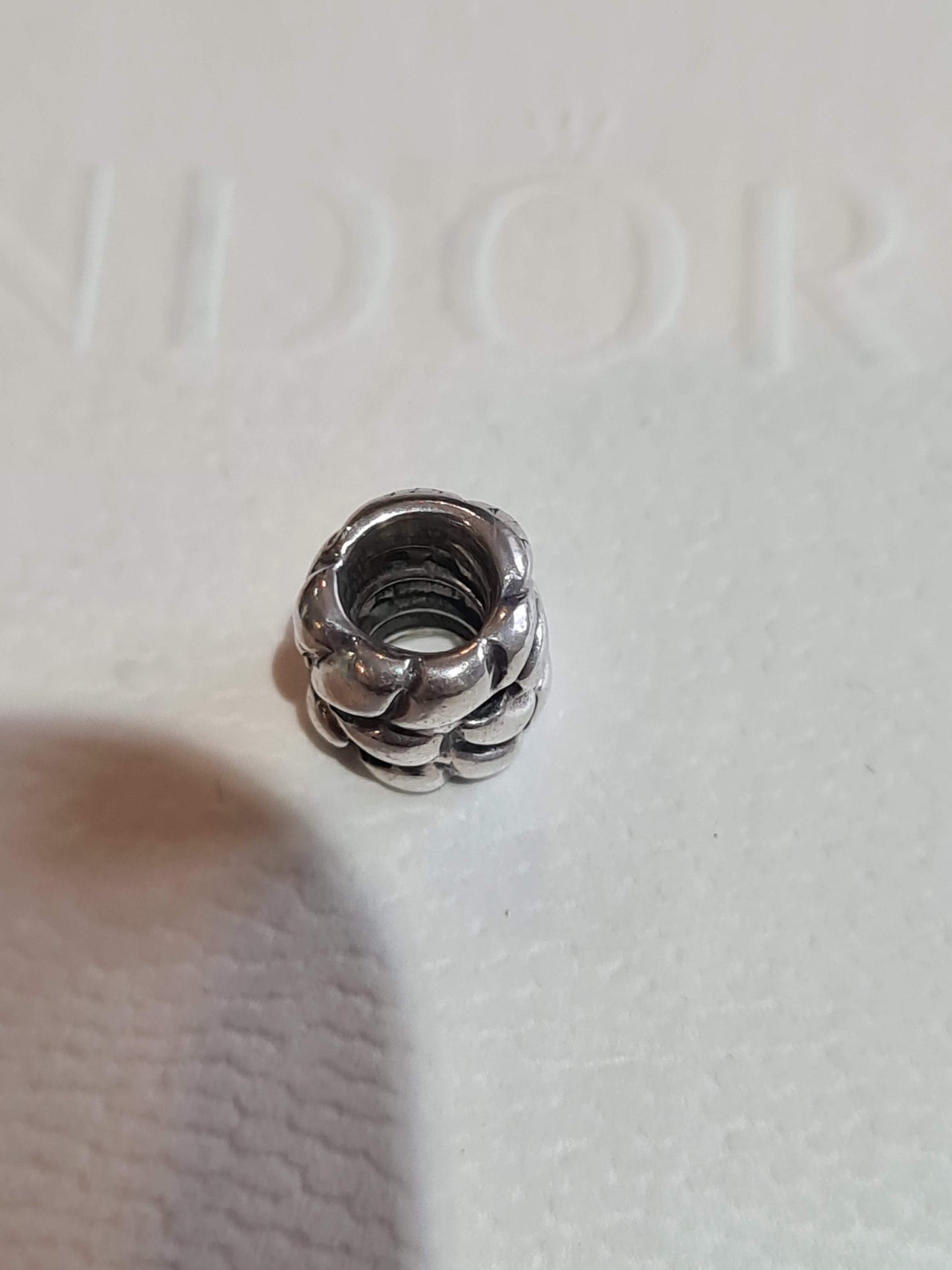 Genuine Pandora Woven Rope Charm With Small Holes Retired and Very Old
