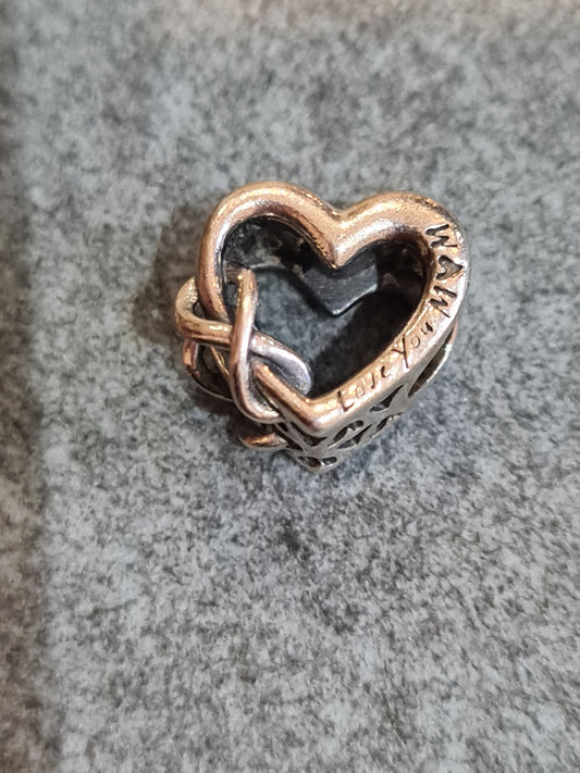 Genuine Pandora Mum Openwork Infinity Charm