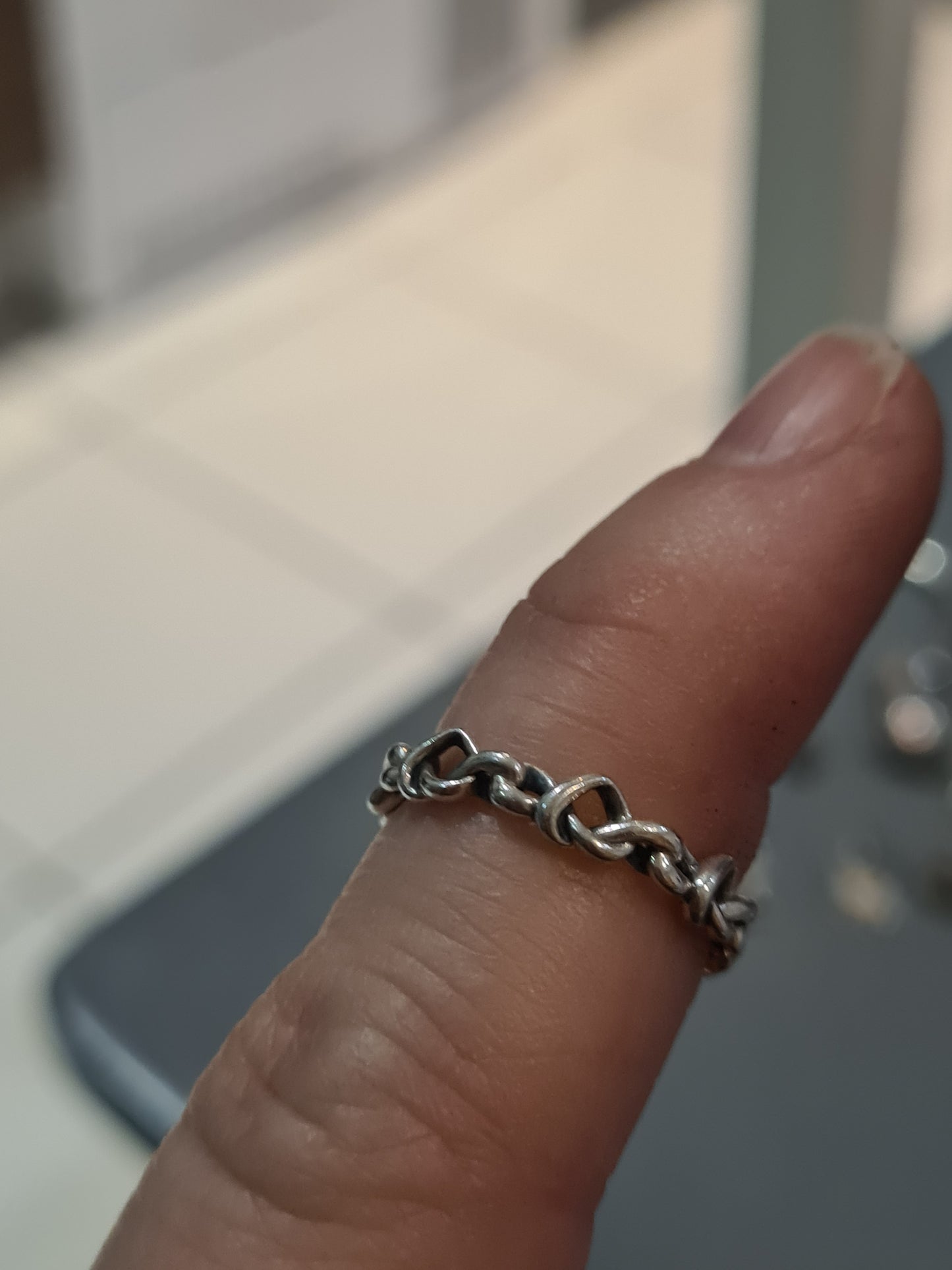 Genuine Pandora Heart Chain Link Openwork Charm Size 56