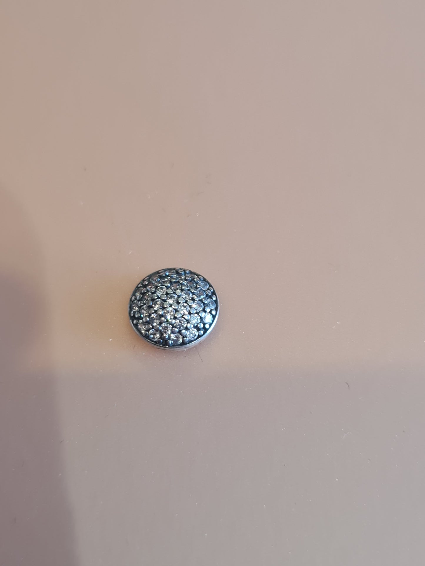 Genuine Pandora Pave Disc Clear Stone Petite