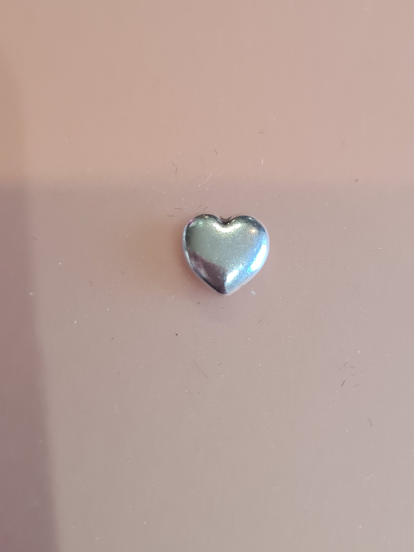 Genuine Pandora Plain Silver Heart Petite Charm