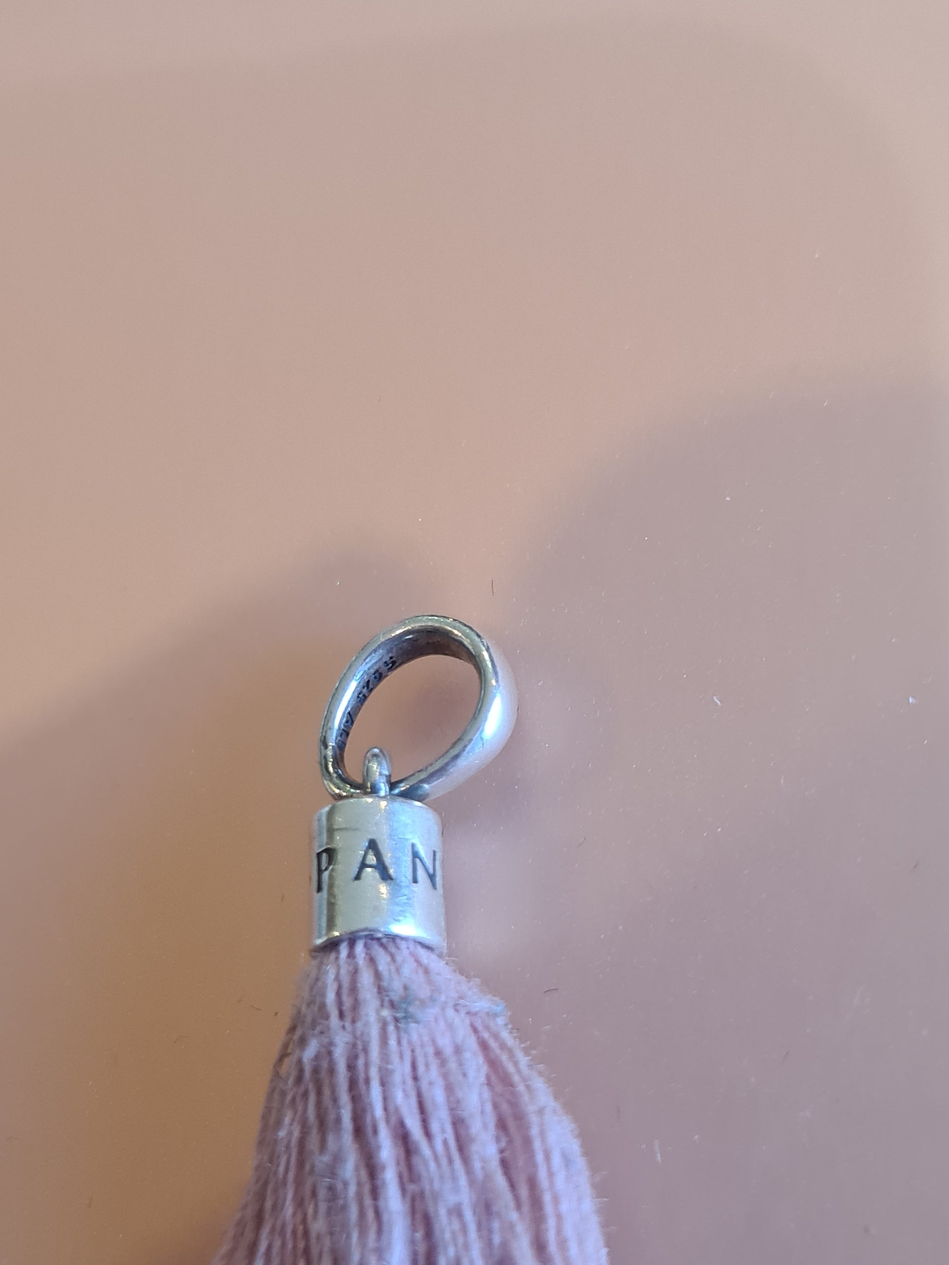 Pandora pink tassel on sale charm