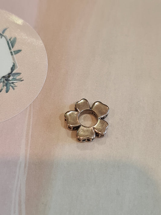 Genuine Pandora Rose Gold Pave Flower Meadow Spacer Charm x2