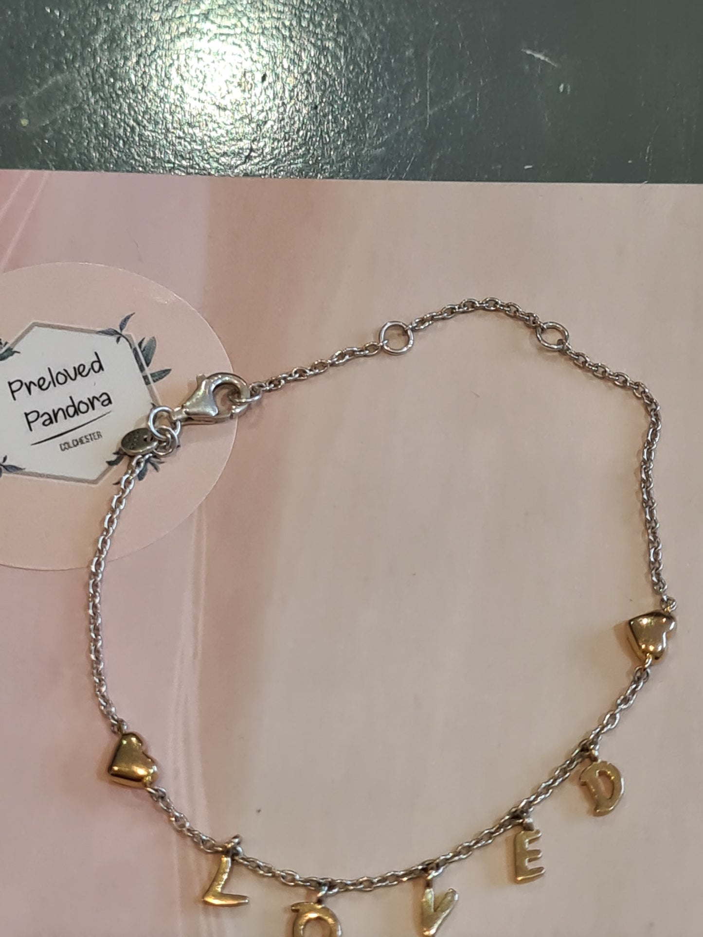 Genuine Pandora Loved Shine Gold Bracelet 20cm Max Extension