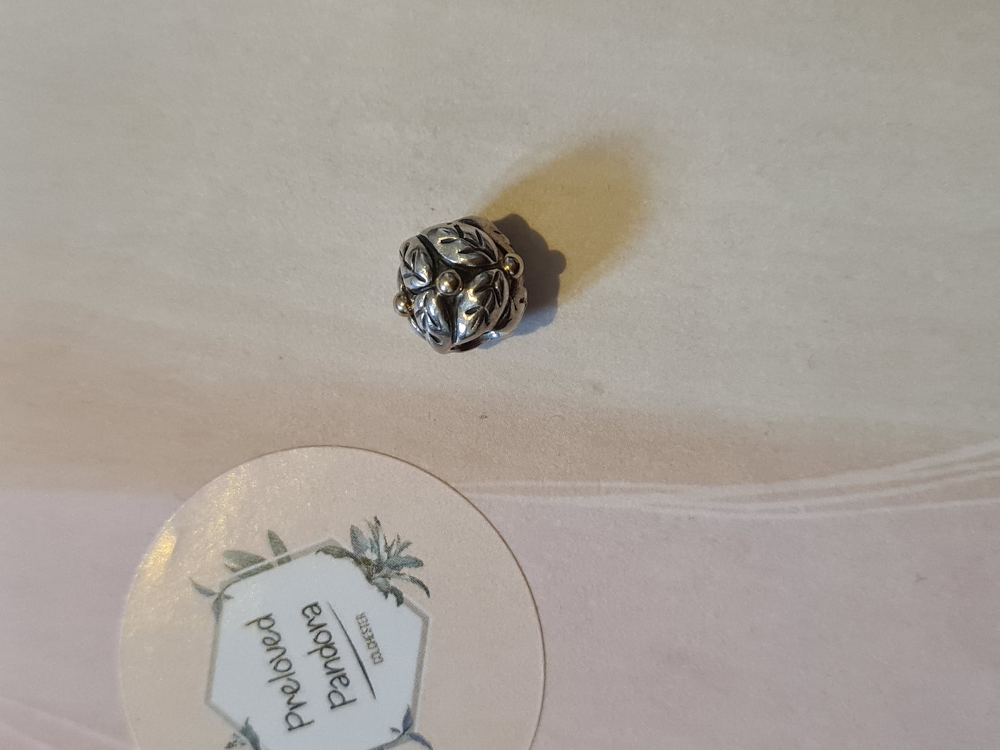 Genuine Pandora Two Tone Holly Christmas Charm