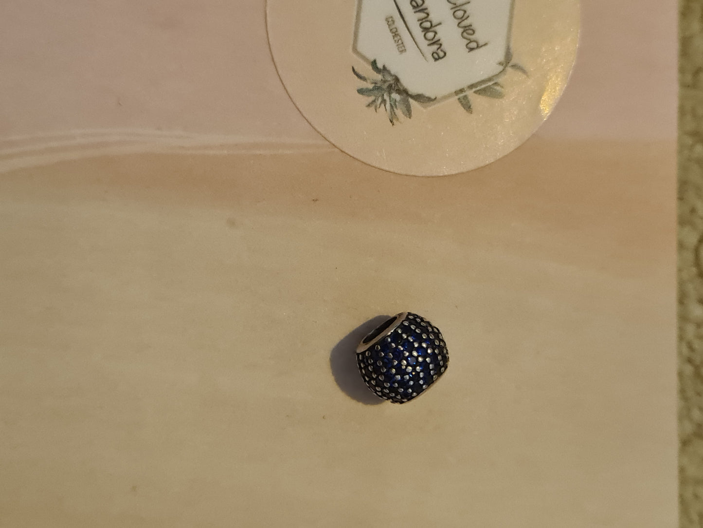 Genuine Pandora Blue Pave Ball Beautiful