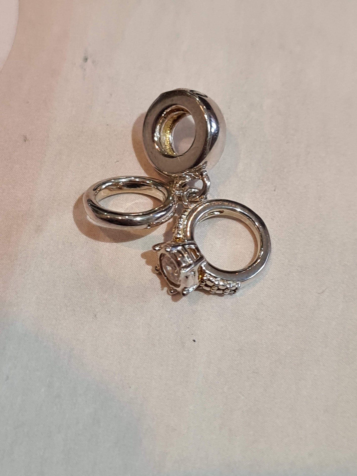 Genuine Chamilia Engagement Wedding Ring 'I Do' Dangle Gift  Charm