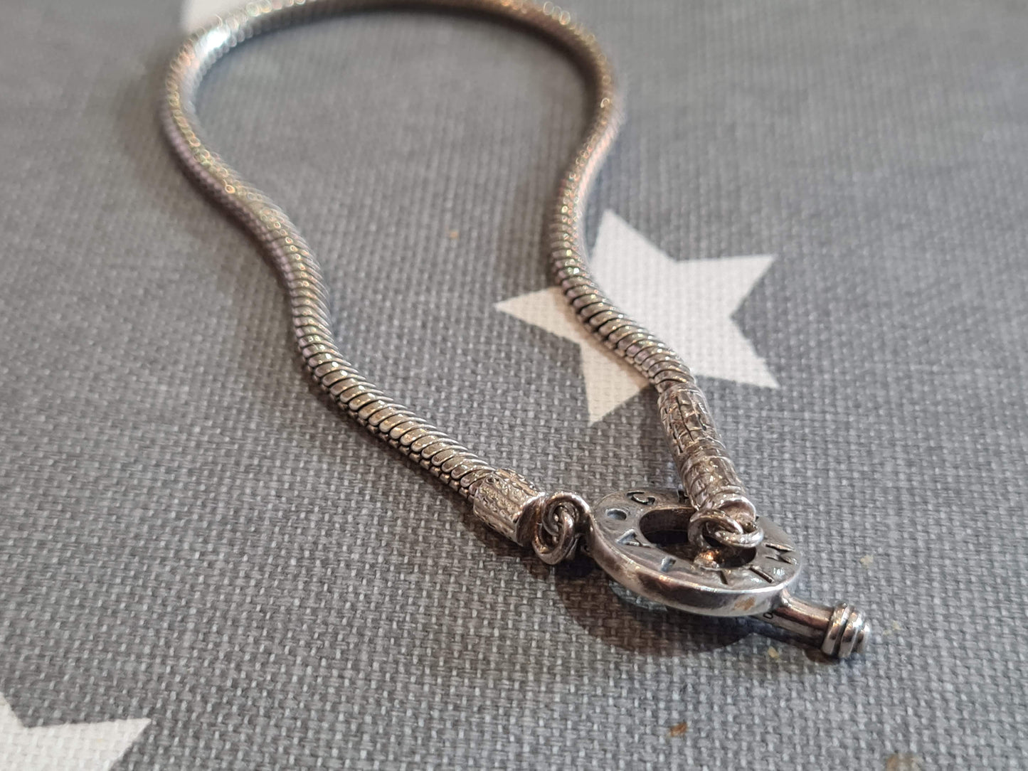 Genuine Chamilia Charm Bracelet T Clasp 19cm