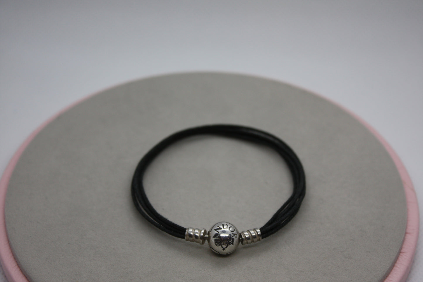 Genuine Pandora Black String Bracelet 18cm