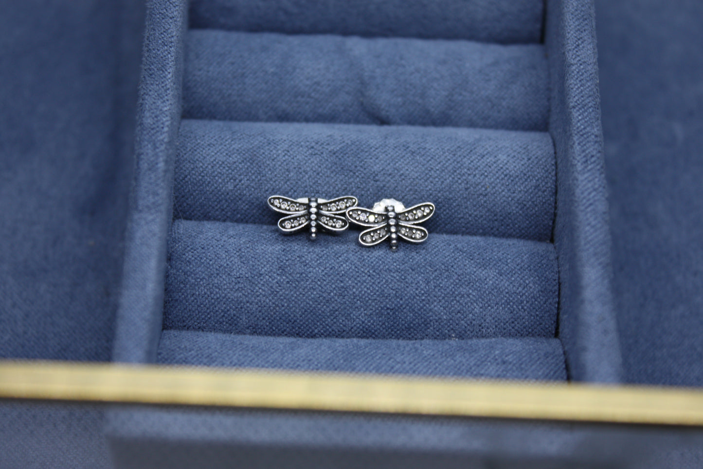 Genuine Pandora Dragonfly Earrings