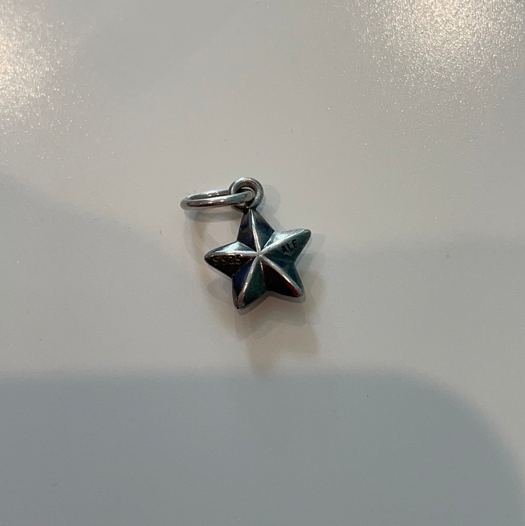 Genuine Pandora Stella Star Two Tone Hyper Rare Dangle Pendant Charm