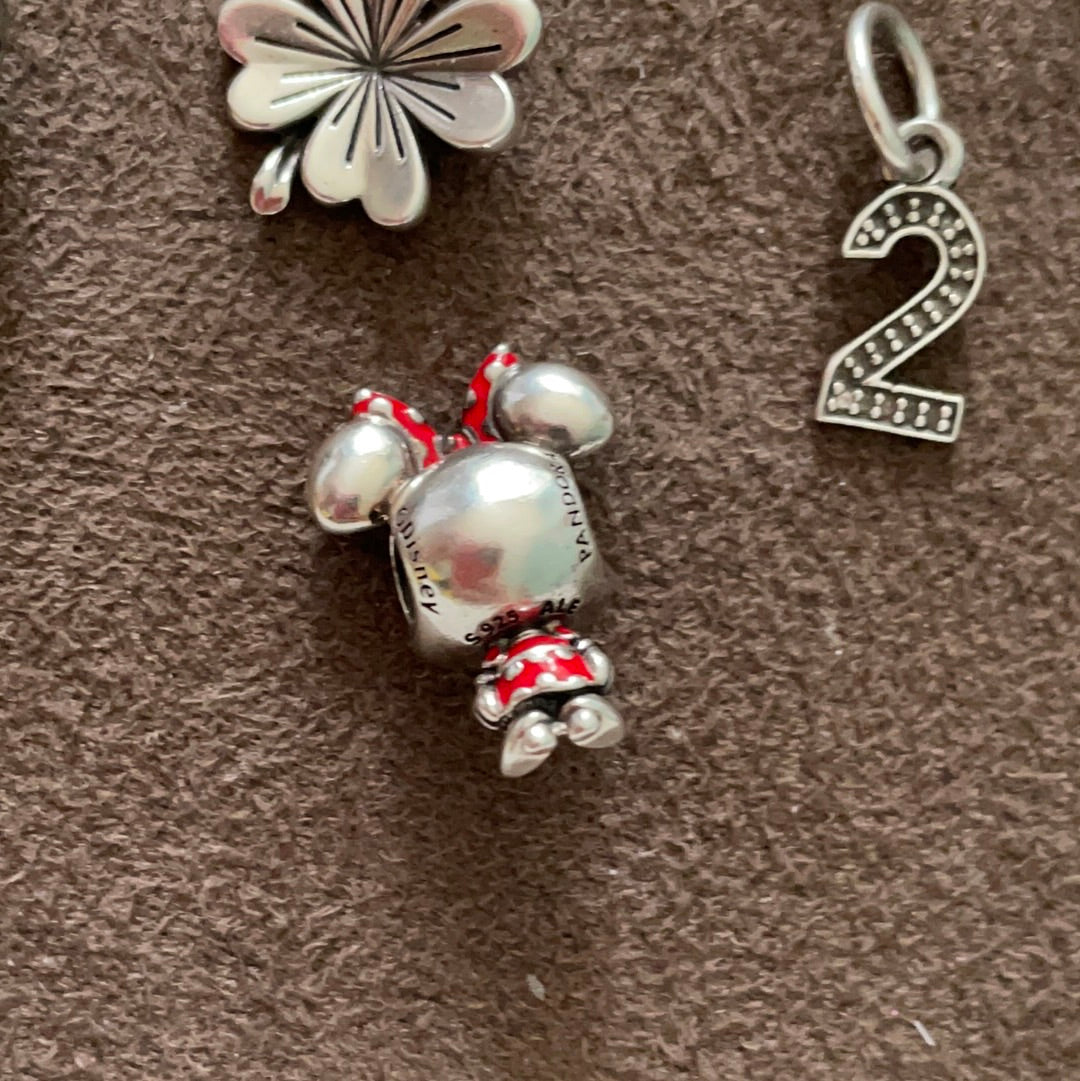 Genuine Pandora Disney Minnie Mouse Enamel Charm