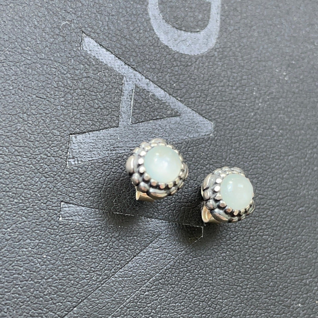 Genuine Pandora Clear Birthstone Earrings