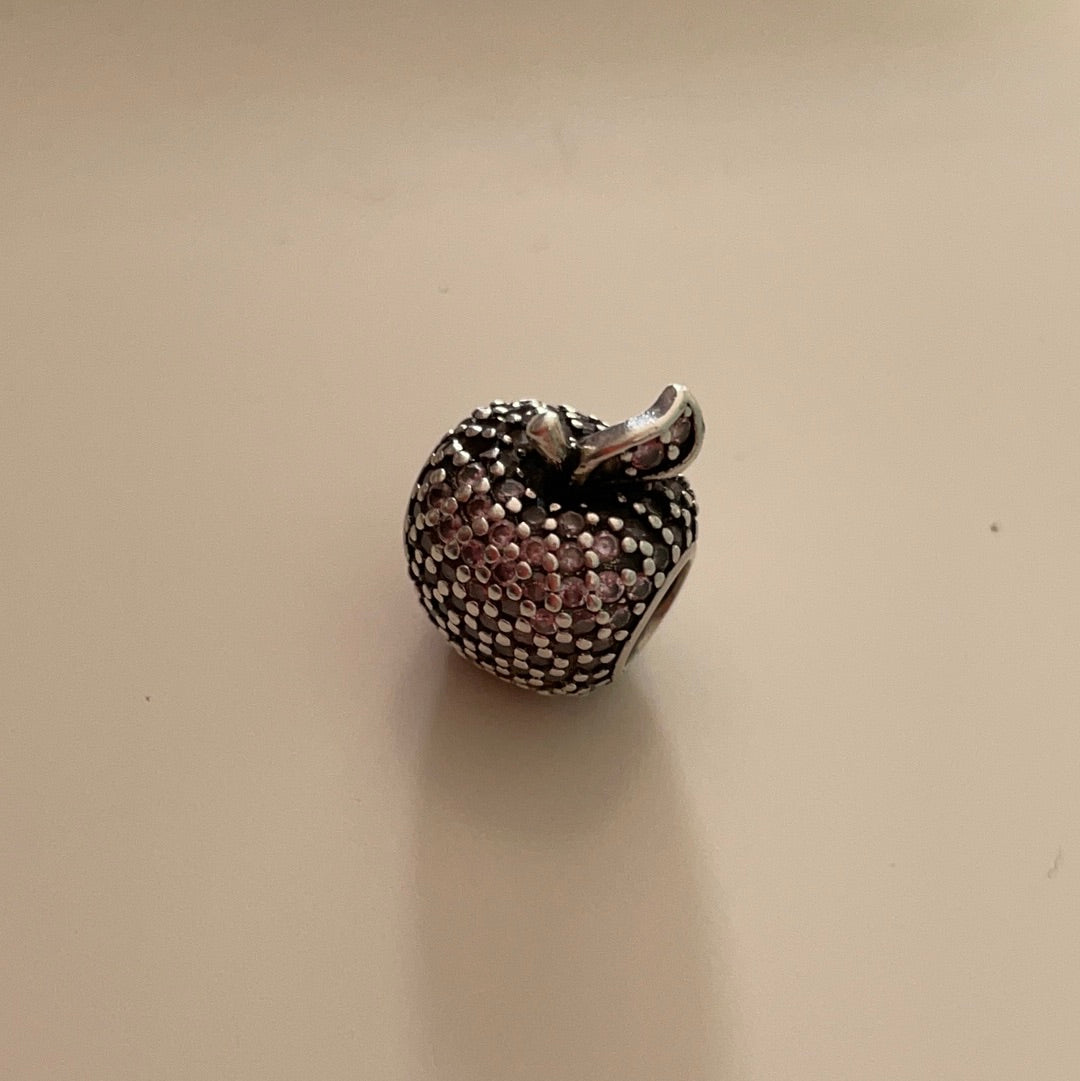 Unbranded Pave Apple Sparkle Charm