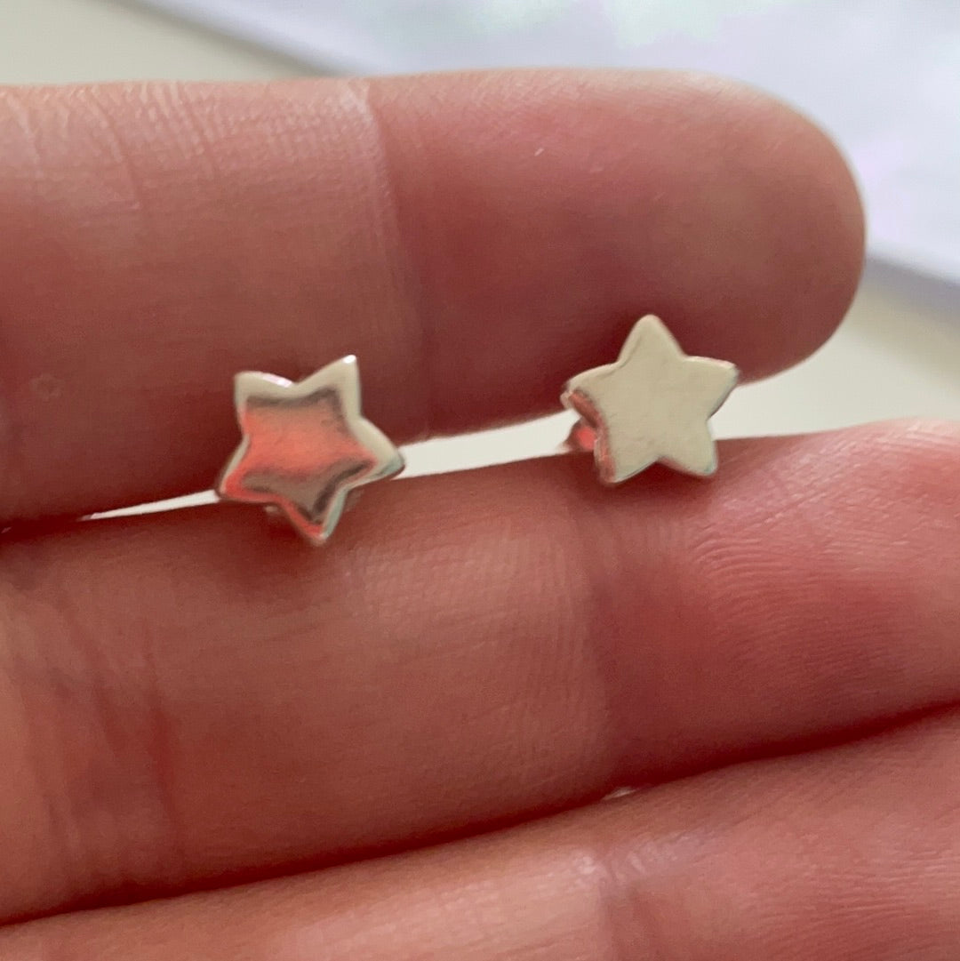 Genuine Pandora Plain Little Star Earrings Studs