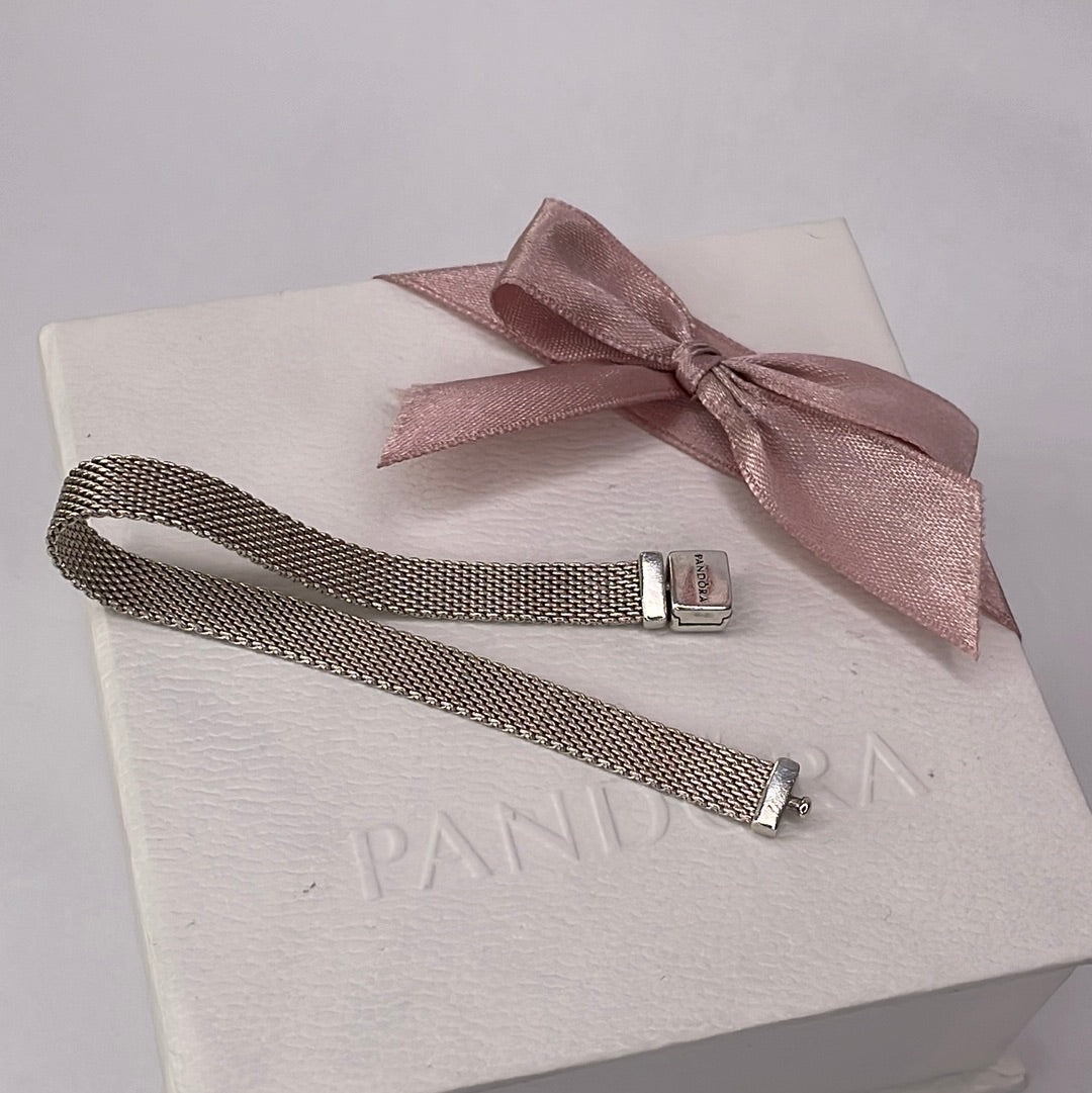 Genuine Pandora Reflexions Mesh Flat Bracelet Size