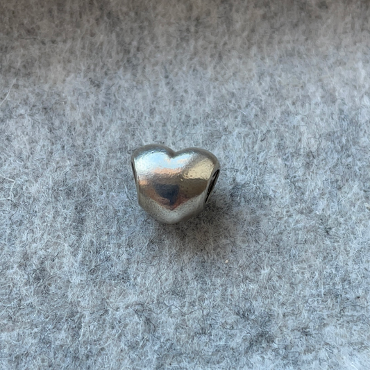 Genuine Pandora Silver Puffed Heart Charm