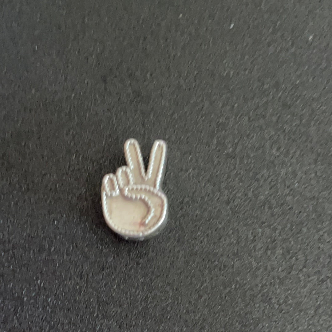 Genuine Pandora Emoji Peace Sign Fingers Charm